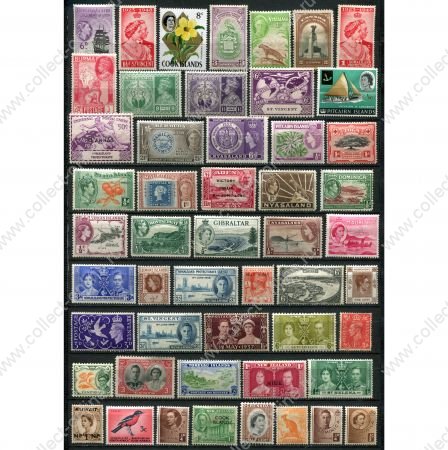 Британское содружество • набор 50+ разных, старых чистых * марок • MH OG VF