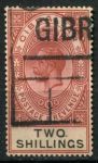 Гибралтар 1925-1932 гг. • Gb# 103 • 2 sh. • Георг V • стандарт • Used VF ( кат. - £40 )