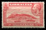 Гибралтар 1931-1933 гг. • Gb# 110 • 1 d. • Георг V • осн. выпуск • скала Гибралтар • MH OG VF ( кат. - £3 )