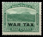 Доминика 1918 г. • Gb# 57 • ½ d. • надпечатка "WAR TAX" • военный налог • MH OG VF