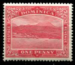 Доминика 1908-1920 гг. • Gb# 48 • 1 d. • вид столицы Розо с моря • MH OG VF ( кат.- £3.50 )