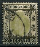 Гонконг 1903 г. • Gb# 70 • 30 c. • Эдуард VII • стандарт • Used VF ( кат. - £28 )