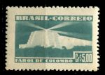 Бразилия 1946 г. • Sc# 651 • 5 cr. • Маяк Колумба (Доминикана) • MNH OG VF ( кат. - $20 )