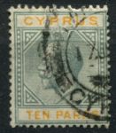 Кипр 1921-1933 гг. • Gb# 86 • 10 pa. • Георг V • стандарт • Used VF ( кат.- £12 )