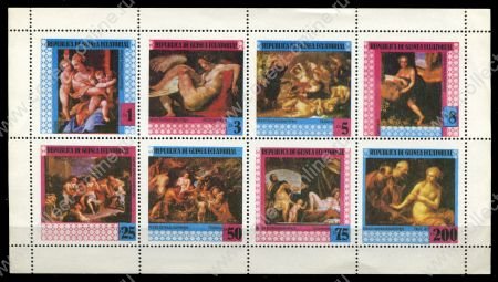 Экваториальная Гвинея 1978 г. • Шедевры мировой живописи • полн. серия • мал. лист ( 8 марок ) • Mint NG XF