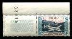 Франция 1954 г. • Mi# 990 • 1000 fr. • Французские самолёты • Бреге 763 Прованс • авиапочта • MNH OG Люкс! ( кат. - €100+ )