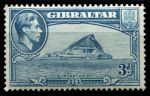 Гибралтар 1938-1951 гг. • Gb# 125b • 3 d. • Георг VI • основной выпуск • мыс "Европа" • MNH OG VF ( кат.- £ 5 )