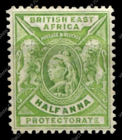 Британская восточная Африка • 1896-1901 гг. • GB# 65 • ½ a. • королева Виктория • стандарт • MH OG VF ( кат. - £6.5 )