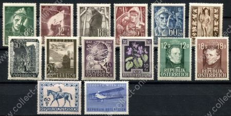 Австрия XX век • набор 14 разных, старых марок • коммеморатив • MH OG VF
