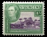 Сент-Винсент 1938-1947 гг. • Gb# 156 • 1 sh. • Георг VI основной выпуск • парк "Виктория" • MH OG VF