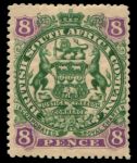 Родезия 1897 г. • Gb# 72 • 8 d. • осн. выпуск • герб колонии • MH OG VF ( кат.- £38 )
