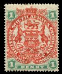 Родезия 1897 г. • Gb# 67 • 1 d. • осн. выпуск • герб колонии • MLH OG VF ( кат.- £15 )