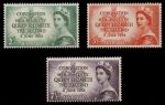Австралия 1953 г. • Gb# 264-6 • 3½ d. - 2 sh. • Коронация Елизаветы II • полн. серия • MNH OG XF