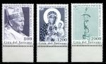 Ватикан 2000 г. • Mi# 1338-40 • 800 - 2000 L. • Папа Иоанн-Павел II (80 лет со дня рождения) • полн. серия • MNH OG XF ( кат.- € 6,5 )