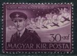 Венгрия 1943 г. • Mi# 735 • 30+20 f. • Иштван Хорти (траурный выпуск) • благотворительный выпуск • MH OG VF
