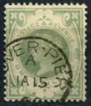 Великобритания 1887-1892 гг. • Gb# 211 • 1 sh. • Королева Виктория • "Юбилейный" выпуск • стандарт • Used VF+ ( кат.- £ 80 )