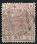 Великобритания 1873-1880 г. • Gb# 141 pl. 16 • 2½ d. • Королева Виктория • стандарт • Used VF- ( кат.- £ 85 )