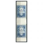 Саар 1953 г. • Iv# 342 ZS/Br • 15 fr. • День почтовой марки • почтальоны • пара с дорожкой • MNH OG XF+ ( кат.- € 25 )