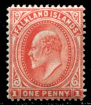 Фолклендские о-ва 1904-1912 гг. • Gb# 44 • 1 d. Эдуард VII • стандарт • MNH OG VF ( кат.- £17+ )