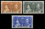 Британская Гвиана 1937 г. • Gb# 305-7 • 2 - 6 c. • Коронация Георга VI • королевская чета • полн. серия • MH OG VF