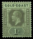 Британский Золотой Берег 1913-1921 гг. • Gb# 79 • 1 sh. • Георг V • стандарт • MH OG VF ( кат.- £ 6 )