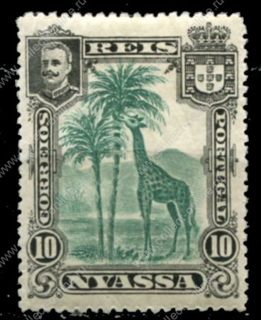 Ньяса • 1901 г. • SC# 28 • 10 r. • осн. выпуск • жираф • MH OG VF ( кат. - $2 )