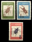 Албания 1963 г. • Mi# 735-7 • 0.5 - 8 L. • жуки ( 3 марки ) • MNH OG XF ( кат.- € 12 )