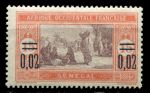 Сенегал 1922 г. • Iv# 92 • 2 c. на 15 c. • осн. выпуск • надп. нов. номинала • MNH OG VF