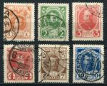 Россия 1913 г. • Сол# 79-84 • 1 - 10 коп. • 300 лет династии Романовых ( 6 марок ) • Used VF