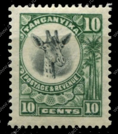 Танганьика 1922-1924 гг. • Gb# 75 • 10 c. • основной выпуск • жираф • стандарт • MH OG XF