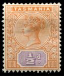 Австралия • Тасмания 1892-1899 гг. • Gb# 216 • ½ d. • Королева Виктория • стандарт • MH OG VF ( кат.- £2,5 )
