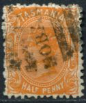 Австралия • Тасмания 1890-1891 гг. • Gb# 159 • ½ d. • Королева Виктория • стандарт • Used VF ( кат.- £3 )