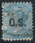 Южная Австралия 1888-1891 гг. • GB# O50 • 6 d. • надпечатка "O.S." • перф. 10 • официальная почта • Used VF