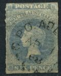 Южная Австралия 1858-1859 гг. • GB# 17 • 6 d. • Королева Виктория • стандарт • Used XF- ( кат. - £60 )