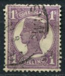 Квинсленд 1897-1908 гг. • Gb# 252 • 1 sh. • Королева Виктория • стандарт • Used VF ( кат. - £4 )