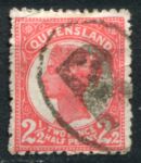 Квинсленд 1895-1896 гг. • Gb# 214 • 2½ d. • Королева Виктория • розовая • стандарт • Used VF ( кат. - £6 )
