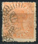 Квинсленд 1890-1894 гг. • GB# 187 • 1 d. • Королева Виктория • стандарт • Used VF