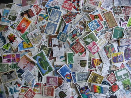 Германия • ФРГ • набор 100 разных старых марок • Used VF