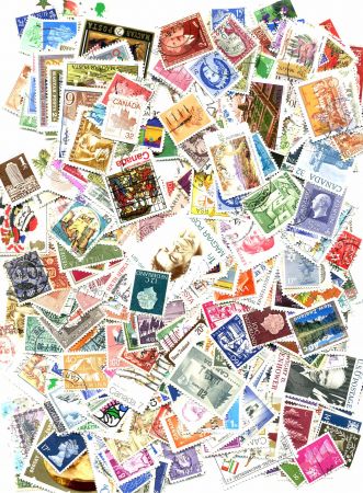 Иностранные марки • 500 разных марок • Used F-VF • микс № 1